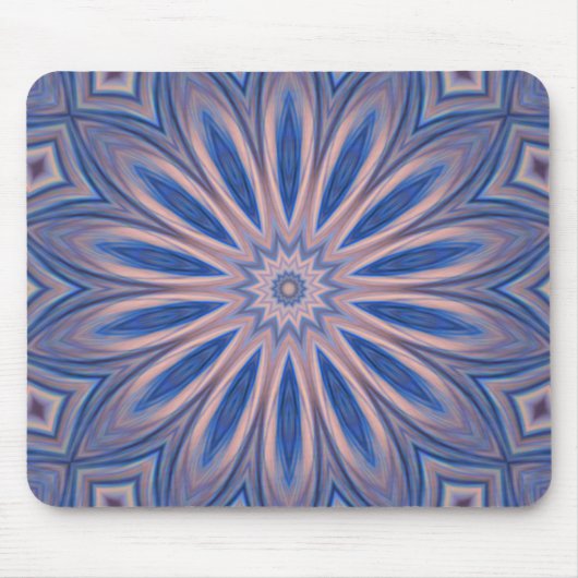 Mousepad Abstrakt Blue Pink Kscope Anpassen! (Vorne)
