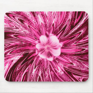 Mousepad Abstrakt Lines Lila Blume