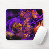 Mousepad Abstrakt Metal Lila Orange Crochet 2 (Mit Mouse)