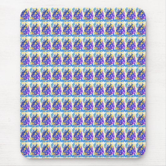 Mousepad Abstrakt Paint Splash Mousepad (Vorne)