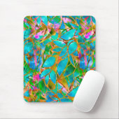 Mousepad abstraktes beflecktes mit Blumenglas (Mit Mouse)