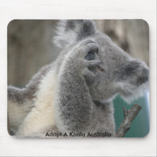 Mousepad Adoptierte eine Koala Australia Paw