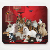 Mousepad Animals Tiger Katzen Hunde 3 (Vorne)