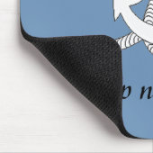 Mousepad - Anker mit Schiffsname (Ecke)