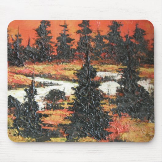 Mousepad Ann Hayes Malerei Baum Delight (Vorne)