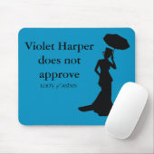 Mousepad, aquamarines Blau - violettes HarpeDoes Mousepad (Mit Mouse)