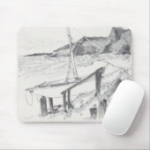 Mousepad Aquarellskizze "Crystal Cove" (Mit Mouse)