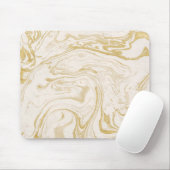 Mousepad aus Marmor, Beige & Weiß (Mit Mouse)