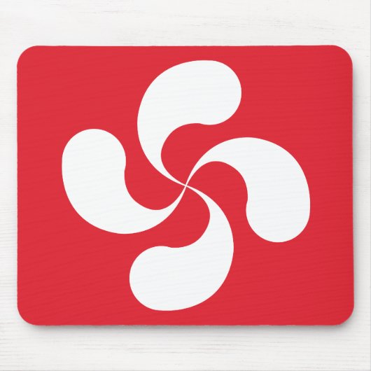 Mousepad baskisches Kreuz „Lauburu " (Vorne)