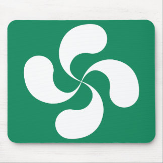 Mousepad baskisches Kreuz schmilzt grün „Lauburu "