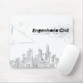 Mousepad Bauingenieurwesen (Mit Mouse)