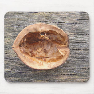 Mousepad Baumnusshälfte