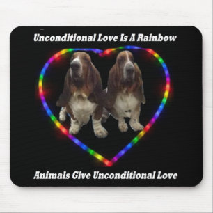 Mousepad bedingungslose Liebe ist ein Regenbogen