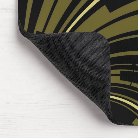 Mousepad Black Green Gold Deko (Ecke)