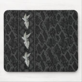 Mousepad Black Leather Bird Jewel (047-015) (Vorne)