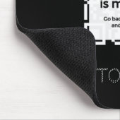 Mousepad - BLACK - QR - GLAM-Sammlung (Ecke)