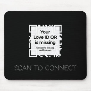 Mousepad - BLACK - QR - GLAM-Sammlung