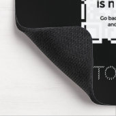 Mousepad - BLACK - QR - GLAM-Sammlung (Ecke)