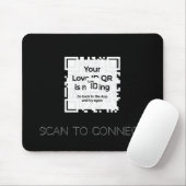Mousepad - BLACK - QR - GLAM-Sammlung (Mit Mouse)