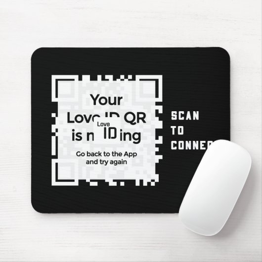 Mousepad - BLACK - QR - PURE Collection (Mit Mouse)