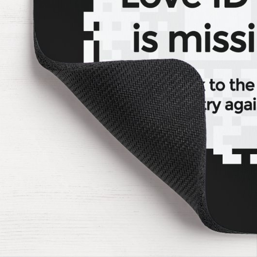 Mousepad - BLACK - QR - PURE Collection (Ecke)