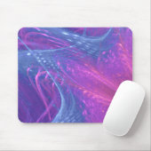 Mousepad Blue Magenta Asymmetrisches Fraktal (Mit Mouse)