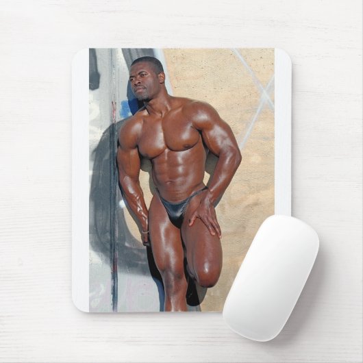 Mousepad, Bodybuilder Jean SCUTT #58A Mousepad (Mit Mouse)