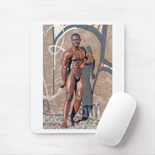Mousepad, Bodybuilder Jean SCUTT # 5A Mousepad (Mit Mouse)