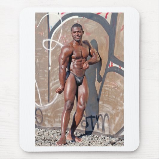 Mousepad, Bodybuilder Jean SCUTT # 5A Mousepad (Vorne)