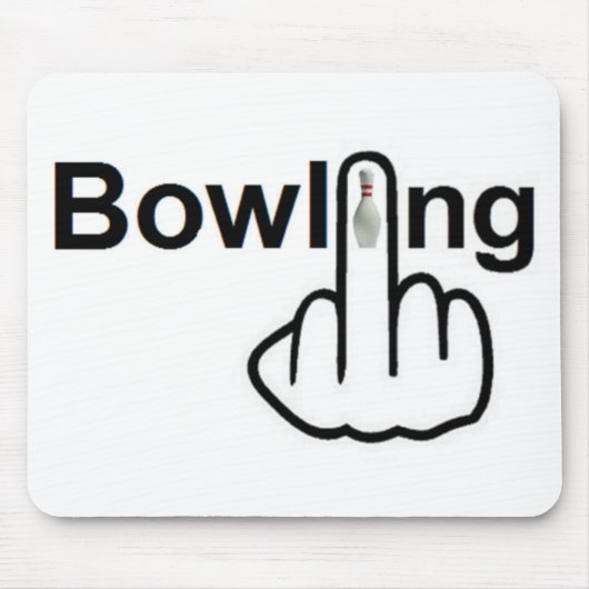 Mousepad Bowling Gedreht (Vorne)