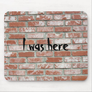Mousepad - Brickwall, ich war hier