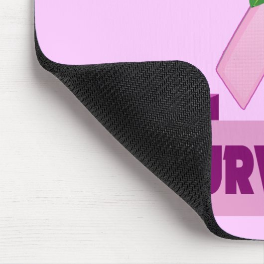 Mousepad - Brustkrebs-Überlebender (Ecke)