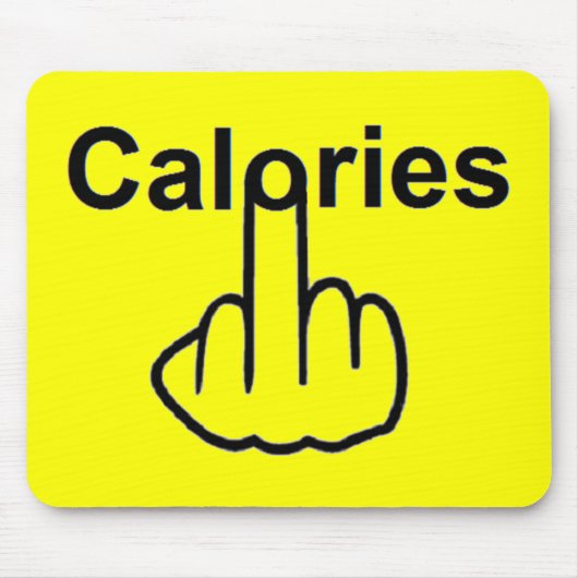 Mousepad Calories Gedreht (Vorne)