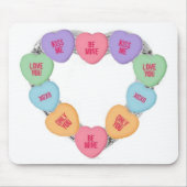 Mousepad Candy Liebe Hearts (Vorne)