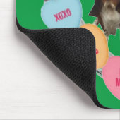 Mousepad Candy Liebe hört mit Bassets (Ecke)