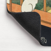 Mousepad: Cat on Window von Hiroshige 歌 川 広 重 Mousepad (Ecke)