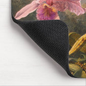 Mousepad: Cattleya Orchid & Three Hummingbirds Mousepad (Ecke)