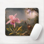 Mousepad: Cattleya Orchid & Three Hummingbirds Mousepad (Mit Mouse)