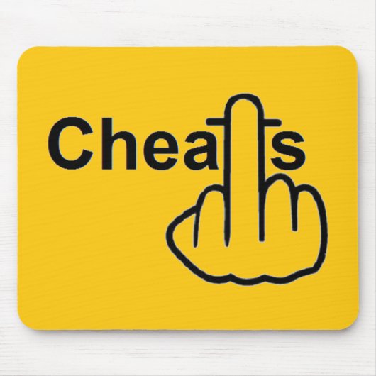 Mousepad Cheats Gedreht (Vorne)