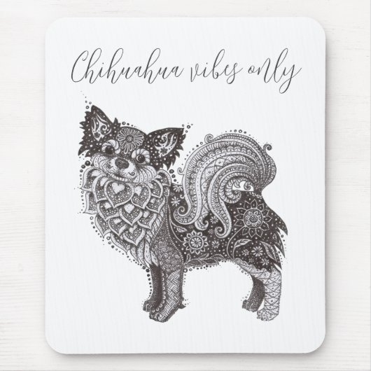 Mousepad Chihuahua Vibes (Vorne)