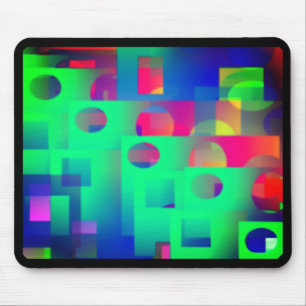 Mousepad colorido com detalhe preto