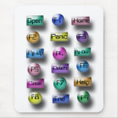 Mousepad - Computertasten (Vorne)