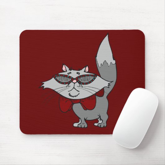 Mousepad - coole Katze (Mit Mouse)