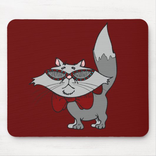 Mousepad - coole Katze (Vorne)