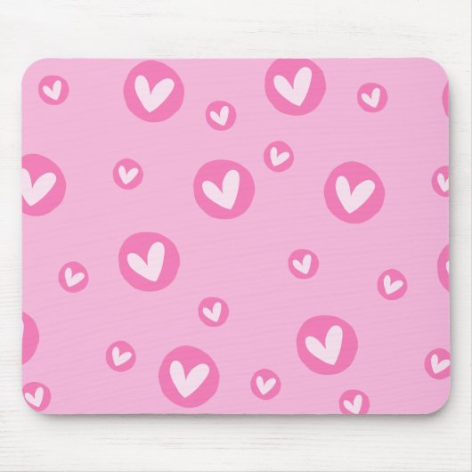 Mousepad Corações Rosa (Vorne)