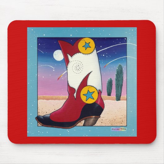 Mousepad - Cowboy-Stiefel, alle bedruckt (Vorne)
