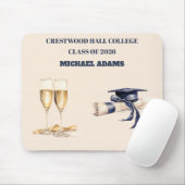 Mousepad-Custom Name Class Year Desk Accessory Mousepad (Mit Mouse)