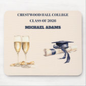 Mousepad-Custom Name Class Year Desk Accessory Mousepad (Vorne)
