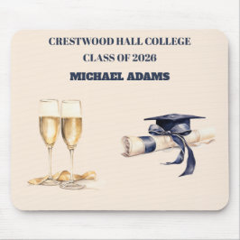 Mousepad-Custom Name Class Year Desk Accessory Mousepad