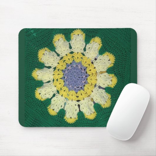 Mousepad - Daisy in Crochet (Mit Mouse)